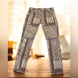 Rare PLEASE Jeans Patchwork Pants Made in Italy Low Rise XS Skinny Jeans